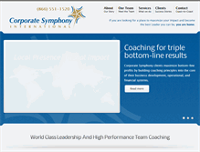 Tablet Screenshot of corporatesymphony.com